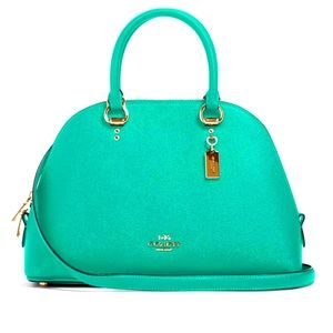 NWT! Gorgeous 🤩 Coach-Teal Katy Leather Satchel